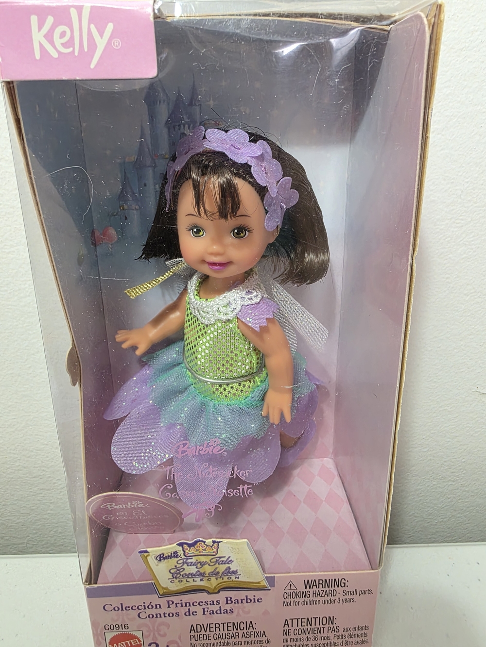 Mattel Barbie Kelly Flower Magical Fairy Doll Vintage From Nutcracker Movie NIB